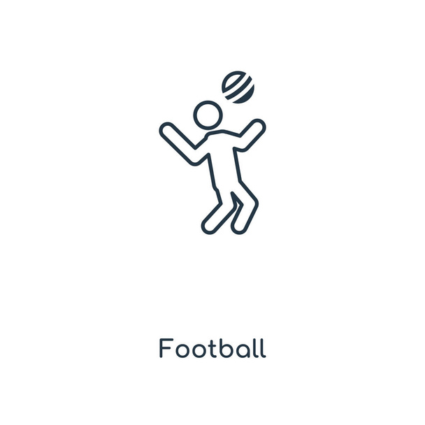 icono del fútbol en el estilo de diseño de moda. icono de fútbol aislado sobre fondo blanco. icono del vector de fútbol simple y moderno símbolo plano para el sitio web, móvil, logotipo, aplicación, interfaz de usuario. icono de fútbol vector ilustración, EPS10
. - Vector, Imagen