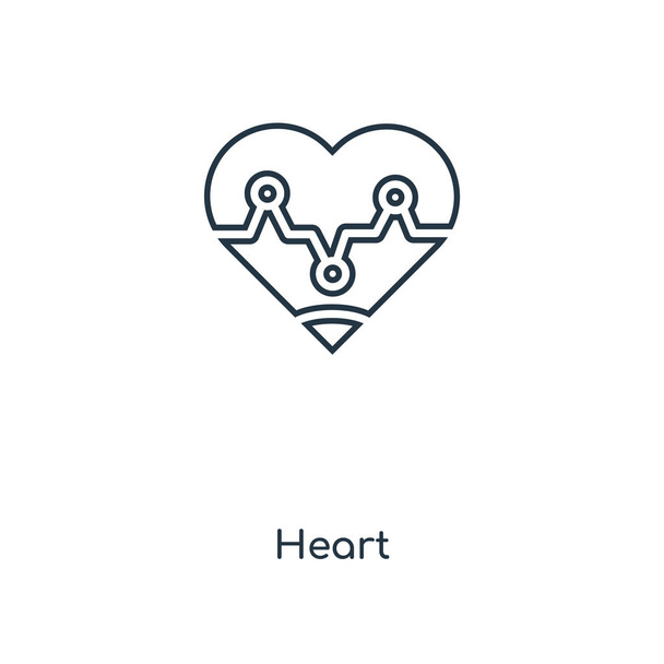 szív ikon, trendi design stílusban. szív ikon elszigetelt fehér background. szív vektor ikon egyszerű és modern lapos szimbólum a webhely, a mobil, a logó, a app, Ui. szív ikon vektoros illusztráció, Eps10. - Vektor, kép