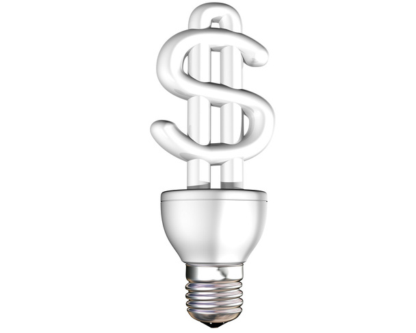 Money saving energy bulb - Foto, afbeelding