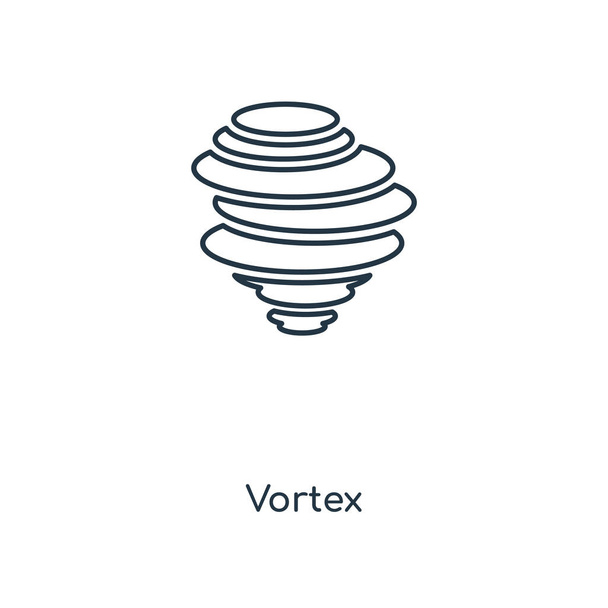 Vortex ikon trendi design stílusban. Vortex ikon elszigetelt fehér background. Vortex vektor ikon egyszerű és modern lapos szimbólum a webhely, a mobil, a logó, a app, Ui. Vortex ikon vektoros illusztráció, Eps10. - Vektor, kép