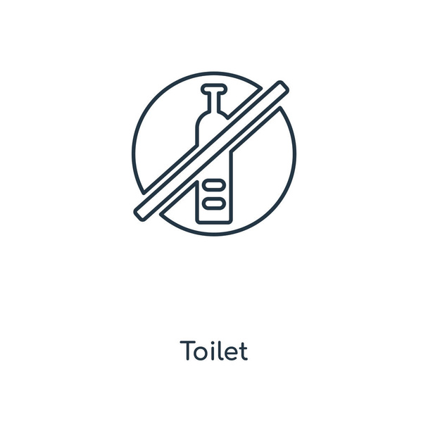 значок туалету в модному стилі дизайну. іконка туалету ізольована на білому тлі. туалет вектор значок простий і сучасний плоский символ для веб-сайту, мобільного, логотипу, програми, інтернету. іконка туалету Векторна ілюстрація, EPS10
. - Вектор, зображення