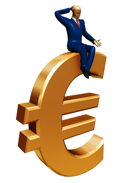 επιχειρηματίας σε ευρώ - Φωτογραφία, εικόνα