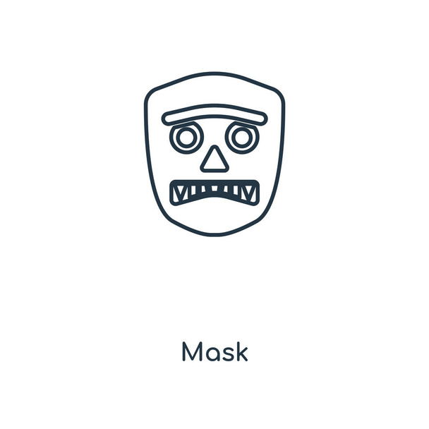 ikona masky v módní design stylu. ikona masky izolovaných na bílém pozadí. maska vektorové ikony jednoduché a moderní Béčko pro webové stránky, mobilní, logo, app, Ui. masky ikonu vektorové ilustrace, Eps10. - Vektor, obrázek
