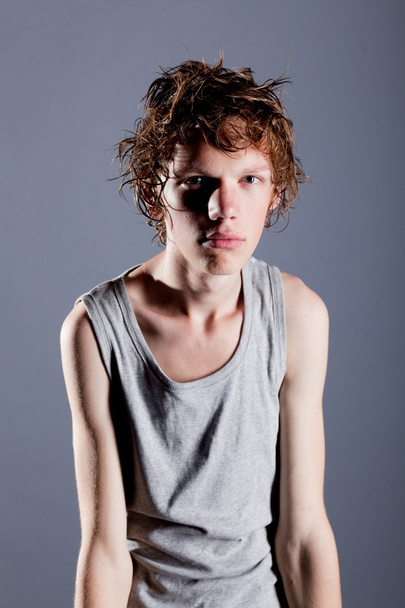 Teenage boy, pained expression - Fotó, kép