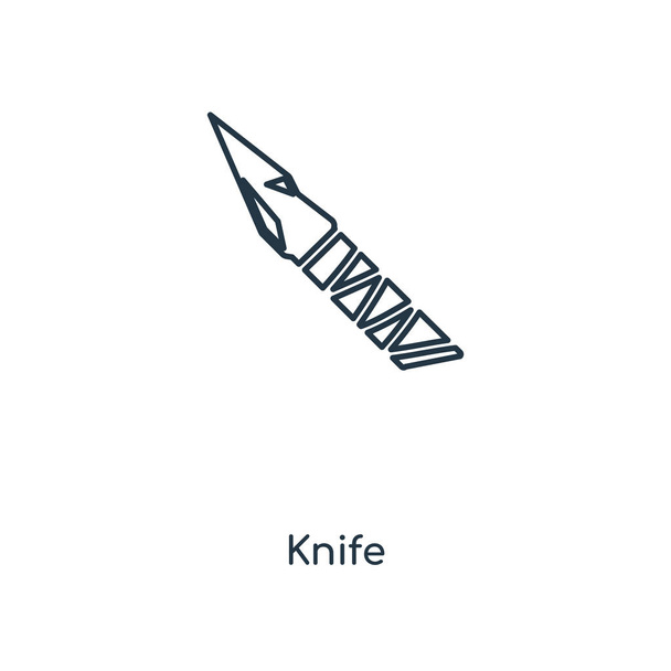 nůž ikona v módní design stylu. nůž ikona izolovaných na bílém pozadí. nůž vektorové ikony jednoduché a moderní Béčko pro webové stránky, mobilní, logo, app, Ui. nůž ikonu vektorové ilustrace, Eps10. - Vektor, obrázek