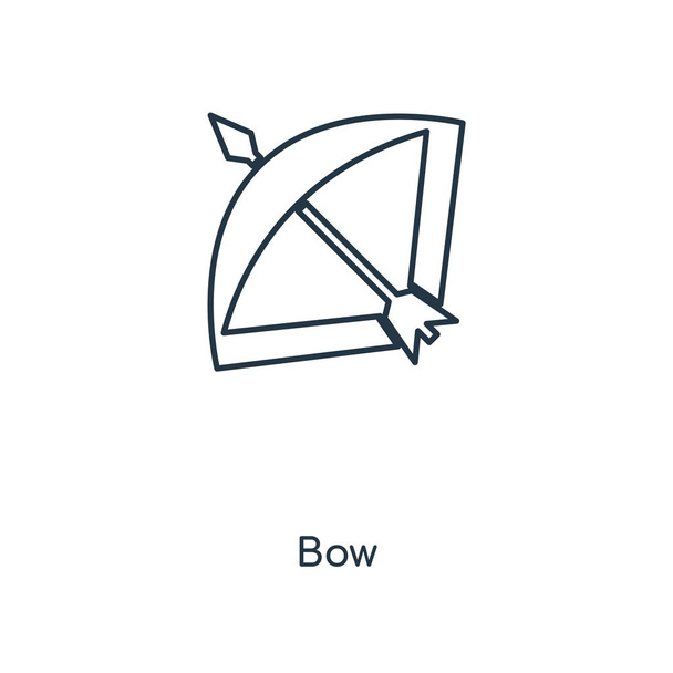 bow icon in trendy design style. bow icon isolated on white background. bow vector icon simple and modern flat symbol for web site, mobile, logo, app, UI. bow icon vector illustration, EPS10. - Vector, Image