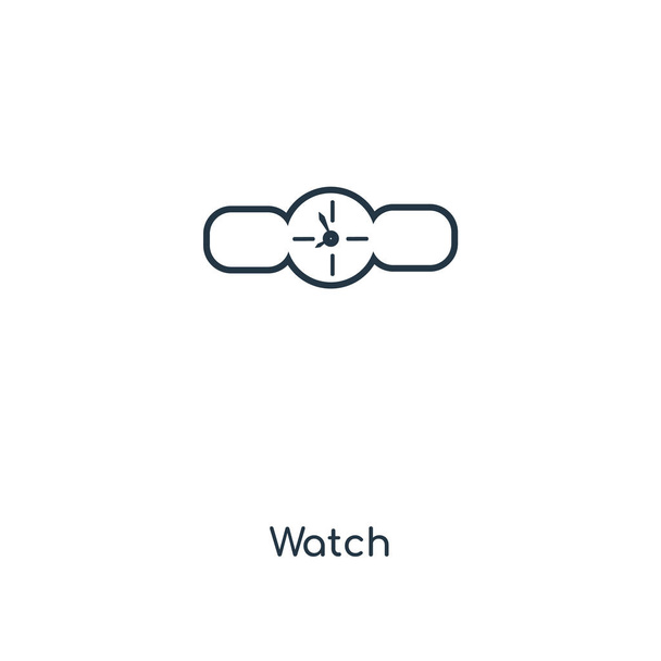 pictogram van het horloge in trendy stijl. horloge pictogram geïsoleerd op een witte achtergrond. vector pictogram eenvoudige en moderne platte weergavesymbool voor mobiele, logo, website, app, Ui. horloge pictogram vectorillustratie, Eps10. - Vector, afbeelding