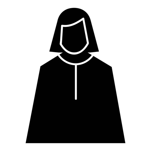 Female judge icon, simple style - Vektör, Görsel