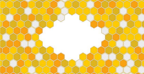 Bee kam patroon illustratie - Vector, afbeelding