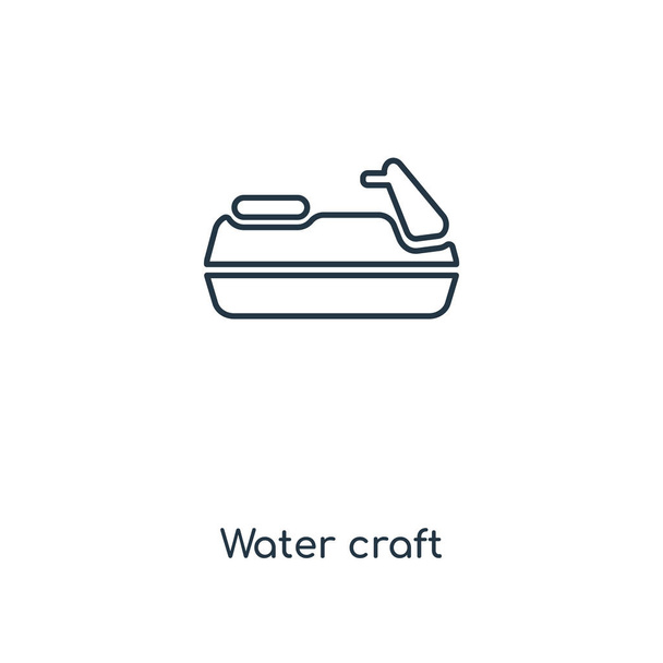 トレンディなデザイン スタイルで水クラフト アイコン。水クラフト アイコンが白い背景に分離されました。水クラフト ベクトル アイコン シンプルでモダンなフラット記号 web サイト、モバイル、ロゴ、アプリの Ui。水クラフト アイコン ベクトル図、Eps10. - ベクター画像