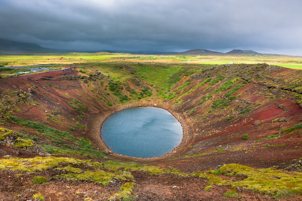 Kerith Volcano Crater in Iceland - Zdjęcie, obraz