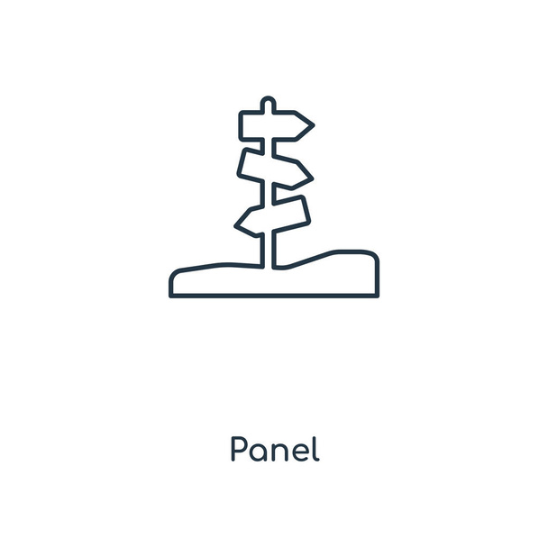 トレンディなデザイン スタイルのパネル アイコン。パネルのアイコンは、白い背景で隔離。パネルの web サイト、携帯、ロゴ、アプリ、ベクトル アイコン シンプルでモダンなフラット記号 Ui。パネル アイコンのベクトル図、Eps10. - ベクター画像