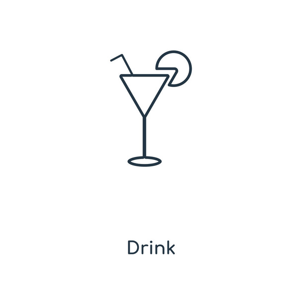εικονίδιο ποτό σε μοντέρνα στυλ σχεδιασμού. εικονίδιο ποτό απομονωμένα σε λευκό φόντο. ποτό διάνυσμα απλή και μοντέρνα επίπεδη σύμβολο εικονίδιο για την ιστοσελίδα, λογότυπο, mobile app, Ui. πιείτε το εικονίδιο διανυσματικά εικονογράφηση, Eps10. - Διάνυσμα, εικόνα