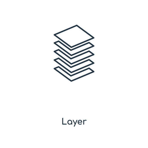 Layer concept line icon. Linear Layer concept outline symbol design. This simple element illustration can be used for web and mobile UI/UX. - Vector, Image