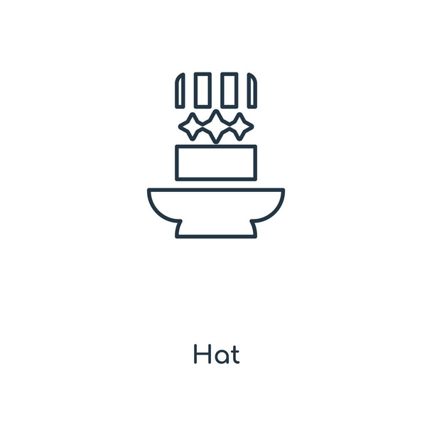 icona del cappello in stile di design alla moda. icona del cappello isolata su sfondo bianco. icona vettoriale cappello simbolo piatto semplice e moderno per sito web, mobile, logo, app, UI. illustrazione vettoriale dell'icona del cappello, EPS10
. - Vettoriali, immagini