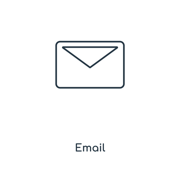 email icon in trendy design style. email icon isolated on white background. email vector icon simple and modern flat symbol for web site, mobile, logo, app, UI. email icon vector illustration, EPS10. - Vector, Imagen