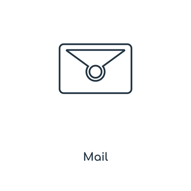 felad ikon-ban trendi design stílusban. posta ikonra elszigetelt fehér background. mail vektor ikon egyszerű és modern lapos szimbólum a webhely, a mobil, a logó, a app, Ui. felad ikon-vektoros illusztráció, Eps10. - Vektor, kép