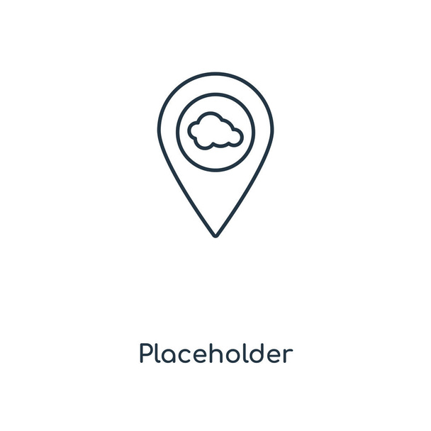 placeholder icon in trendy design style. placeholder icon isolated on white background. placeholder vector icon simple and modern flat symbol for web site, mobile, logo, app, UI. placeholder icon vector illustration, EPS10. - Vector, Image