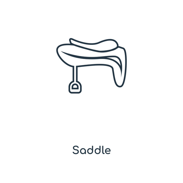 saddle icon in trendy design style. saddle icon isolated on white background. saddle vector icon simple and modern flat symbol for web site, mobile, logo, app, UI. saddle icon vector illustration, EPS10. - Vector, Image