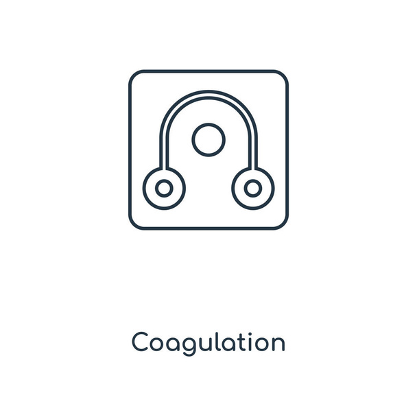 coagulation icon in trendy design style. coagulation icon isolated on white background. coagulation vector icon simple and modern flat symbol for web site, mobile, logo, app, UI. coagulation icon vector illustration, EPS10. - Vector, Image