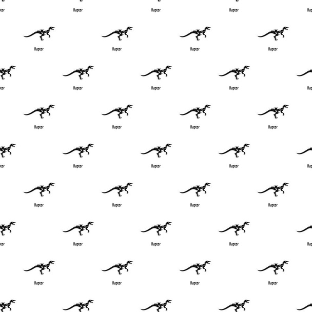 Raptor pattern seamless vector - Vetor, Imagem