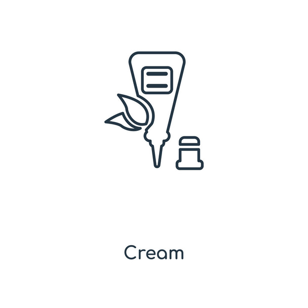 icône crème dans un style design tendance. icône crème isolée sur fond blanc. icône vectorielle crème symbole plat simple et moderne pour le site Web, mobile, logo, app, UI. illustration vectorielle icône crème, EPS10
. - Vecteur, image