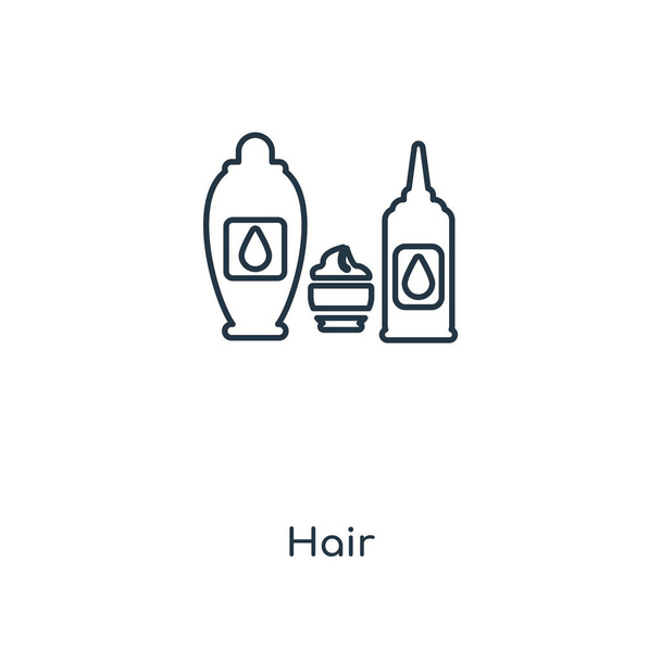 hiukset kuvake trendikäs muotoilu tyyliin. hiukset kuvake eristetty valkoisella pohjalla. hiukset vektori kuvake yksinkertainen ja moderni tasainen symboli web-sivuston, mobiili, logo, sovellus, käyttöliittymä. hiusten kuvakevektorin kuvitus, EPS10
. - Vektori, kuva