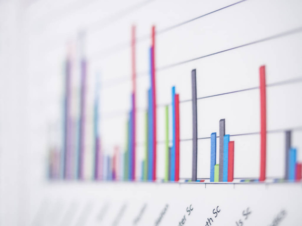 Pénzügyi diagramokat és a grafikon adatait üzleti növekedést jelentés decument - Fotó, kép