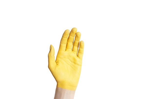 yellow hand - Фото, изображение