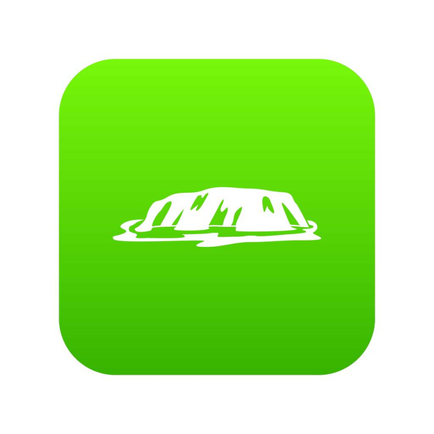 Cliff icon digital green - Vetor, Imagem