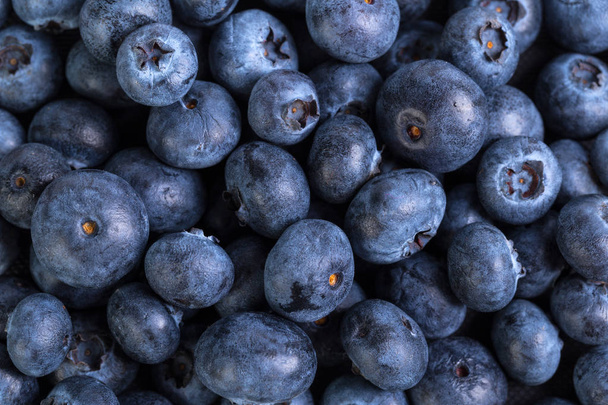 Close view of fresh ripe blueberries - Foto, imagen