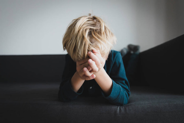 crying child, stress and depression, sadness, abuse - Fotografie, Obrázek