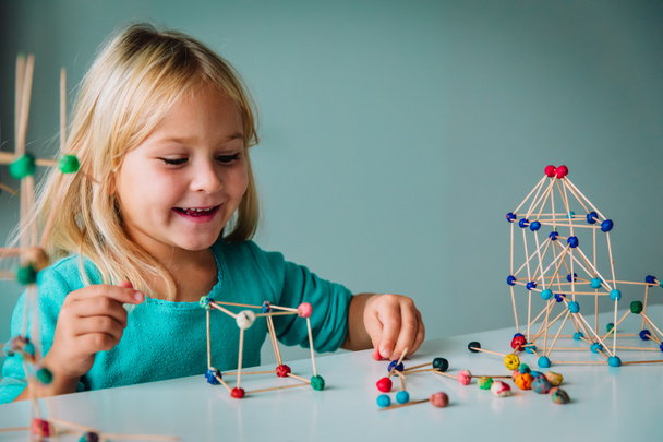 geometrik şekiller, yapmak çocuk mühendislik ve kök - Fotoğraf, Görsel
