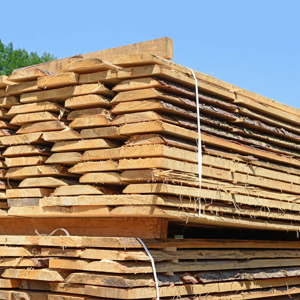 eaves boards in stacks - Photo, Image