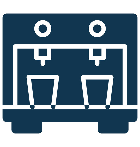Water Dispenser Isolated Vector icon which can be easily modified or edit - Vector, Image