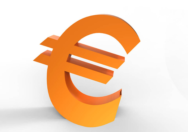 cor símbolo euro isolado no fundo branco
 - Foto, Imagem