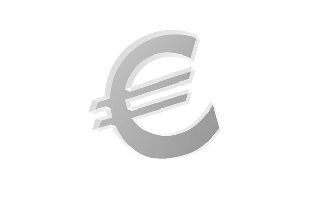 couleur euro symbole isolé sur fond blanc
 - Photo, image