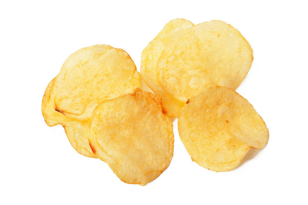 Potato chips isolated on white - Fotó, kép