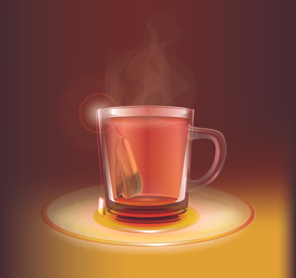 Tea cup vector illustration - Vector, Image