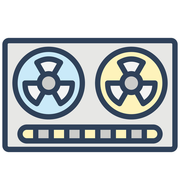 Boombox, cassette player Isolated Vector Icon That can be easily edited in any size or modified. - Vector, Image