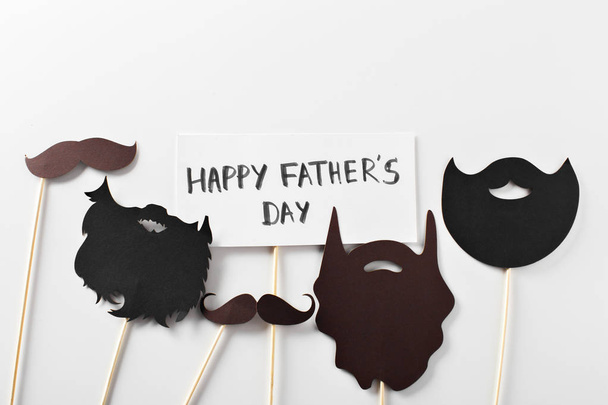 Decoration by paper with text happy fathers day - Fotó, kép