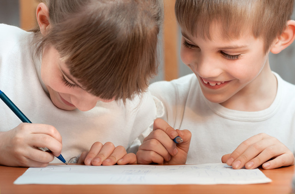 children draw - Foto, Bild