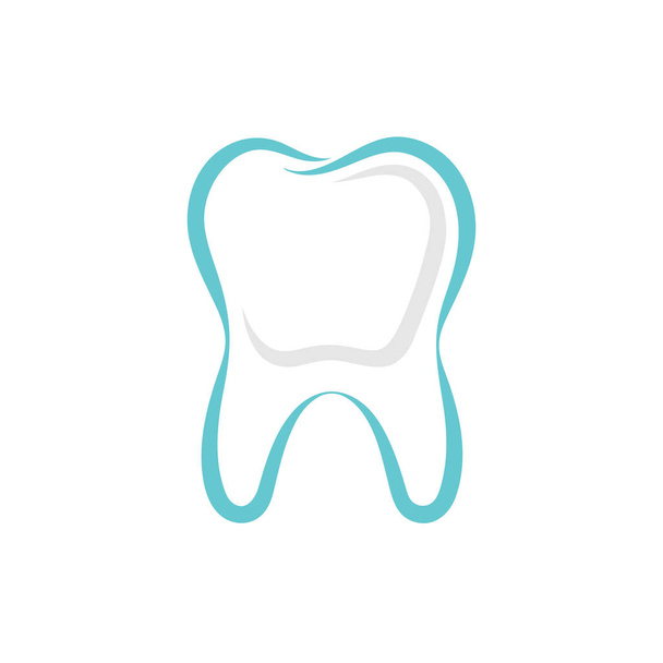 Outline tooth icon. Symbol tooth isolated on white background. Logo dental. Dental care design template. Vector illustration - Вектор, зображення