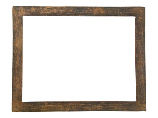 Cerrar marco de imagen oxidado aislado sobre fondo blanco
 - Foto, imagen