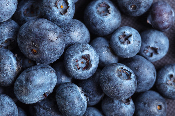 Close view of fresh ripe blueberries - Фото, изображение