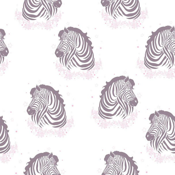 motif zèbre, imprimé safari enfant - Vecteur, image