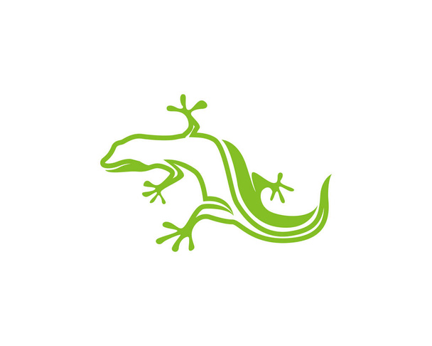 Gecko vector logotipo verde - Vector, Imagen