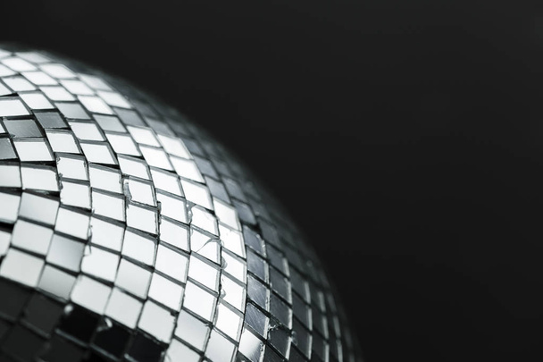 Close up of bright Mirror disco ball - 写真・画像