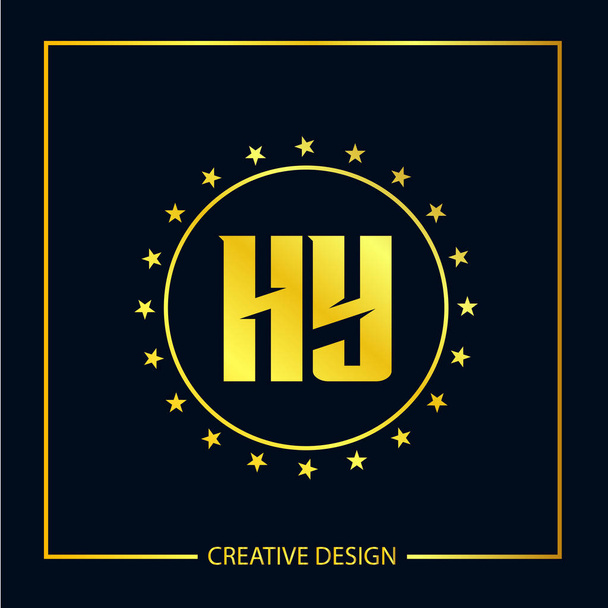 最初の文字 Hy ロゴ テンプレート デザイン ベクトル イラストレーター - ベクター画像