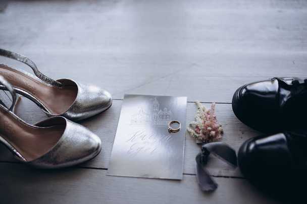 collection of envelopes or invitations isolated on white, wedding invitation card design concept - Valokuva, kuva